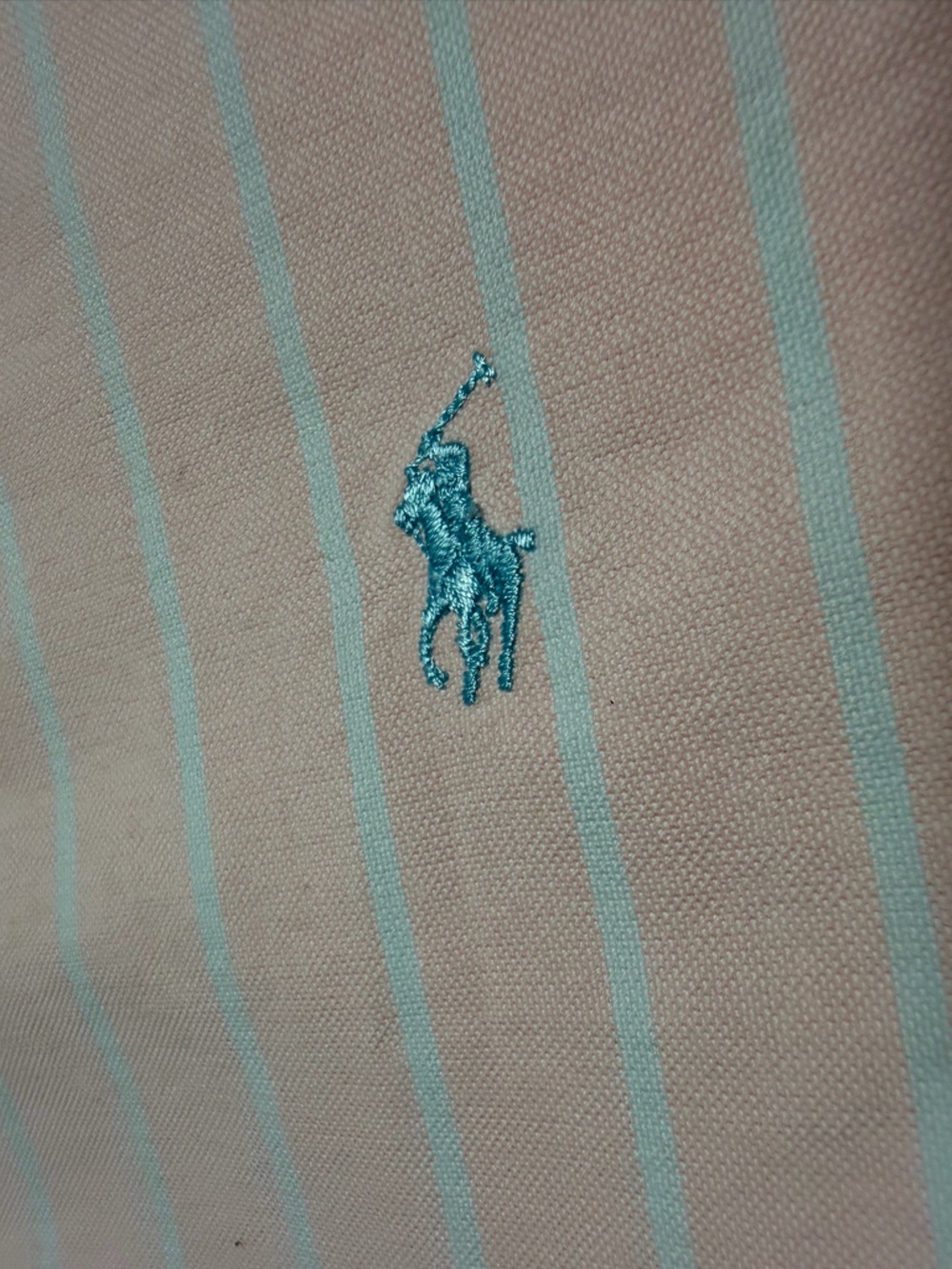 Polo Ralph Lauren Pale Pink Striped Button-Down Oxford Shirt - Picture 12 of 15